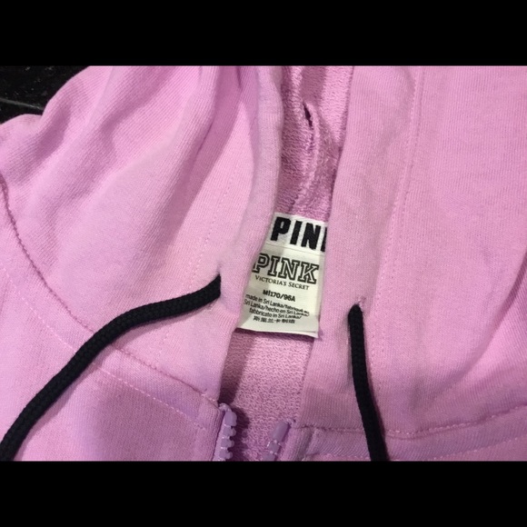 NWT VS PINK LilacPink Perfect Zip Sweatshirt - Picture 2 of 6